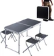 Комплект для пикника RIAS R-621 складной стол со стульями 120x60x55/60/70 см Black (3_08458) - изображение 5