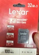 Набір карт пам'яті Lexar E-Series 3 шт 32GB microSDHC UHS-I A1 V10 до 100 МБ/с з SD адаптером - зображення 2