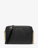 Сумка MICHAEL KORS JET SET LARGE SAFFIANO LEATHER CROSSBODY BAG 35T8GTTC9L black черная золотистая фурнитура - изображение 1