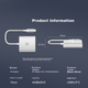 Хаб Jingzao 4 в 1 Type-C с HDMI, USB 3.0 и PD для MacBook - изображение 9