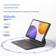 Клавіатура-чохол COOLSTART для Xiaomi Pad 7S Pro 12.5 дюйма з тачпадом, чорна - зображення 7