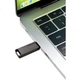 Флеш-накопичувач Thinkplus Lenovo 64 ГБ USB 3.1 Office Business, міні-портативний металевий флеш-накопичувач, серія TU100, сірий - изображение 2