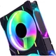 PHANTEKS D30 Building Block Version Anti-Leaf 12cm Case Water Cooling Radiator ARGB Temperature Control Fan (30mm Thick, 7 Blades High Air Pressure, Wireless Cable Connection, Single Package, Black) - зображення 2