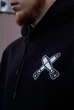 Мужской легкий худи с принтом Sunset Goons дівчина з мінометом гелікоптер, Черный Размер S (SGPETLH727) - изображение 7