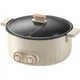 Кастрюля электрическая KONKA KDHG-2055-W 5.5 л с антипригарным покрытием, разделителем и регулировкой температуры - изображение 2