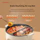 Кастрюля электрическая KONKA KDHG-2055-W 5.5 л с антипригарным покрытием, разделителем и регулировкой температуры - изображение 12