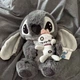 Мягкая плюшевая игрушка Серый Стич (Stitch) с куклой Скрамп, пушистый инопланетянин Лило и Стич Дисней (Disney) - изображение 7