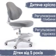 Дитяче крісло Evo-Kids Mio Classic Grey (арт.Y-405 G) - изображение 1
