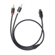 Кабель Vention BGDBG Type-C - RCA 1.5 м Чорний (6922794734739) - зображення 6