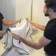 Пеньюар с присосками для стрижки бороды BarberTools белый - изображение 6