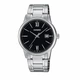 Мужские часы Casio MTP-V002D-1B3 Silver-Black - изображение 1