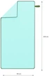 Ręcznik NILS CAMP NCR13 z mikrofibry 200 x 90 cm Turkusowy (5907695527469) - obraz 6