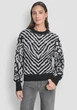 Женский свитер DKNY с узором 1160691872 (Черный/Белый XL) - изображение 1