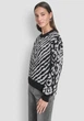 Женский свитер DKNY с узором 1160691872 (Черный/Белый XL) - изображение 2