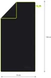 Ręcznik NILS CAMP NCR11 z mikrofibry 140 x 70 cm Czarny (5907695592962) - obraz 6