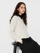 Свитер из мериносовой шерсти UNIQLO с V-образным вырезом 1159818825 (Белый XS) - изображение 1