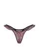 Комплект белья с принтом Victoria's Secret Pink бралетт триангл и трусики тонг 1161276500 (Черный/Розовый M) - изображение 7