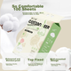 Хлопковые полотенца для лица Cotton Deer из чистого хлопка, мягкие, большие, толстые, одноразовые, 20x20 см, 100 листов, 3 упаковки. - изображение 3