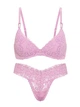 Кружевной комплект Victoria's Secret бюст Push-Up и трусики тонг 1161162797 (Сиреневый 36C/L) - изображение 1