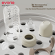 Дитяча пляшечка Evorie Exquisite Series Tritan з широким горлом, велика, 300 мл, молочний колір, абрикосово-білий (6-12 місяців+) - зображення 5