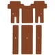 Двошарові килимки Sotra Premium Terracotta для Kia Carnival (mkIII)(2 ряд - 1+1)(3 ряд - 1+1)(2-3 ряд) 2014-2021 (ST 90721-PR-Terra) - изображение 1