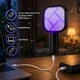 Портативна мухобійка від USB електрична пастка від комарів мух знищувач комах (чорна) - зображення 2