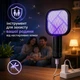 Портативна мухобійка від USB електрична пастка від комарів мух знищувач комах (чорна) - зображення 3