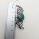 Серебряная брошка с малахитом "Мелодия" 8,7 г - изображение 4