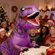 Костюм надувний динозавр T-Rex для дорослих і дітей (з вентилятором) Фіолетовий - зображення 4