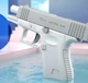 Водяний пістолет Glock Hydro Force механічний для дітей та дорослих з дальністю пострілу до 10 метрів Рожевий для активних ігор на пляжі та біля басейну вулична іграшка без електроніки з ергономічною рукояткою для зручного утримання в руці - зображення 4