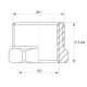 Футорка 1/2 "х3 / 4" Koer KF.F0608.WN без нікелю (KR2985) - зображення 3