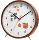 Часы настенные Times деревянная подставка хурма, 22.5 см - изображение 1