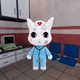 Мягкая игрушка Больница для животных Главная медсестра белый котик Animal Hospital Head Nurse Roblox 28 см - изображение 2