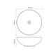 Раковина накладна MIXXUS PREMIUM ELLIPSE-0106 MARBLE 390х390х140mm (MP6533) - изображение 3