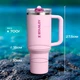 Термочашка Stanley The Quencher ProTour Flip Straw Tumbler 40 oz (1,182 л) Світло-рожева - зображення 5