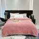 Плед-покрывало на овчине "Шарпей" Королевская полоска Malloory Home 150*200 см Коралл - изображение 4