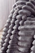 Плед шарпей Home Textiles Grey 200х230 см покривало з мікрофібри на ліжко диван сіре - зображення 4