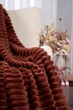 Плед шарпей королівський Home Textiles Brown 200*230 см покривало на ліжко диван коричневе - зображення 5