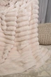 Плед покрывало шарпей королевский полуторный 150 на 200 Ivory широкая полоска 6 см кремовый - изображение 3
