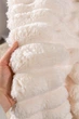 Плед покрывало шарпей королевский полуторный 150 на 200 Ivory широкая полоска 6 см кремовый - изображение 6