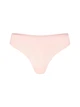 Гладкий комплект белья Victoria's Secret лиф Push-Up с кружевом и трусики тонг 1161227960 (Розовый 34A/S) - изображение 7