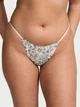 Женские трусики тонг Victoria's Secret 1159863775 (Белый/Зеленый XL) - изображение 1