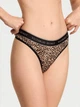 Трусики тонг Victoria's Secret с логотипом 1160980929 (Леопардовый M) - изображение 1