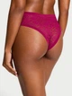 Кружевные трусики чики Victoria's Secret 1159862709 (Бордовый XS) - изображение 2