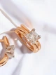 Золоті сережки з фіанітами «AiR GOLD» 700414-2с - изображение 2