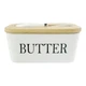 Масленка керамическая для масла с крышкой и ножом "Butter", 500 мл, Белый - изображение 6