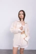 Літній костюм у смужку для дівчинки (сорочка+шорти+топ) Тіара CVETKOV FAMILY MARK 158 Жовтий cvet5591 (cvet2000000291086) - изображение 2