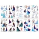 Набір тимчасових тату "Холодне серце" frozen-tattoo-mini-set-1-10, 10 штук, розмір 12 х 7 см - зображення 1