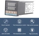 PID-регулятор температуры REX-C100 (Релейный выход), Термостат 220V для инкубатора/печи - изображение 4