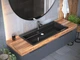 Умивальник накладний Luxor Revolt Low 100 Black - зображення 1